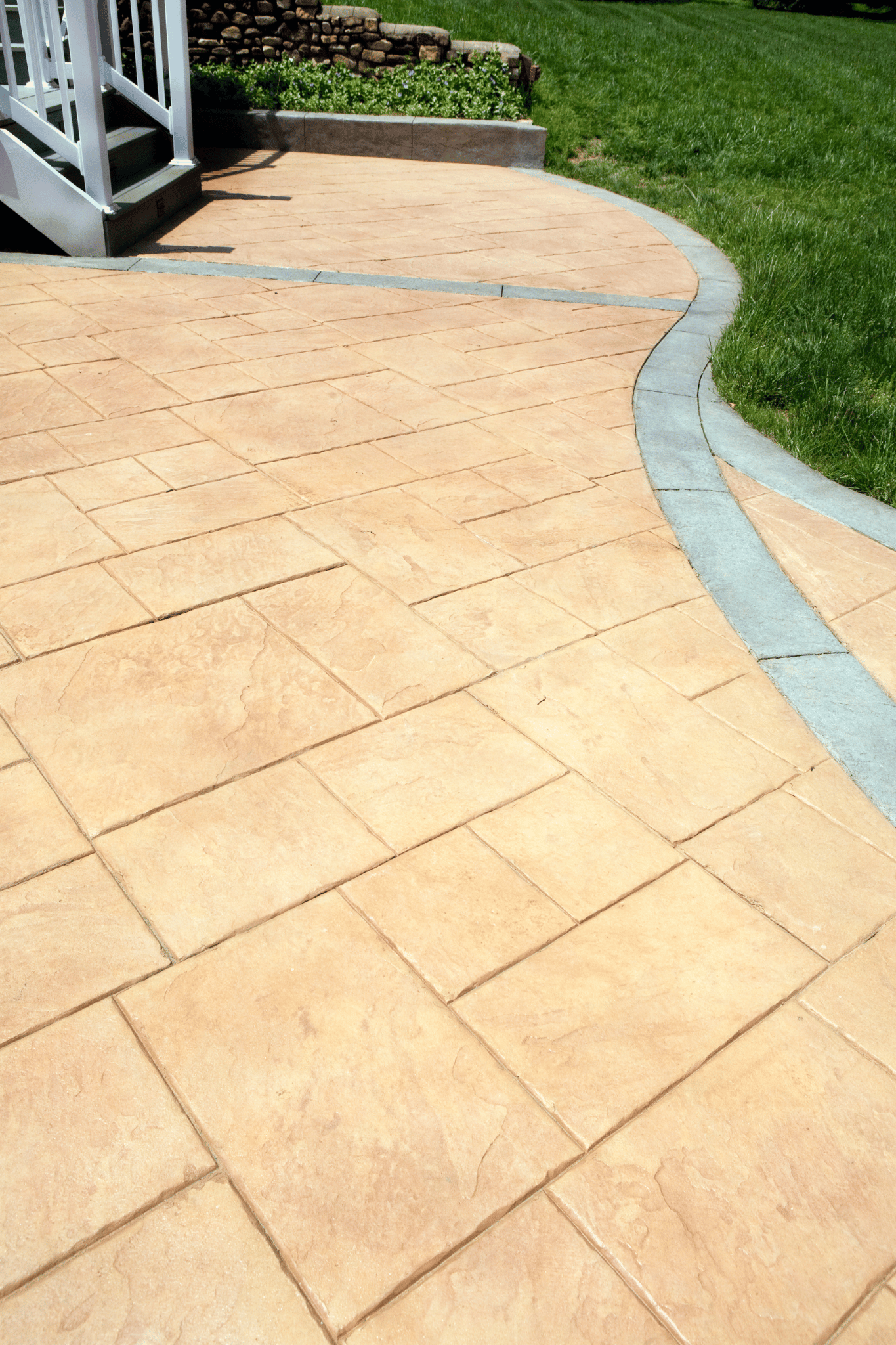 Porcelain patio tiles